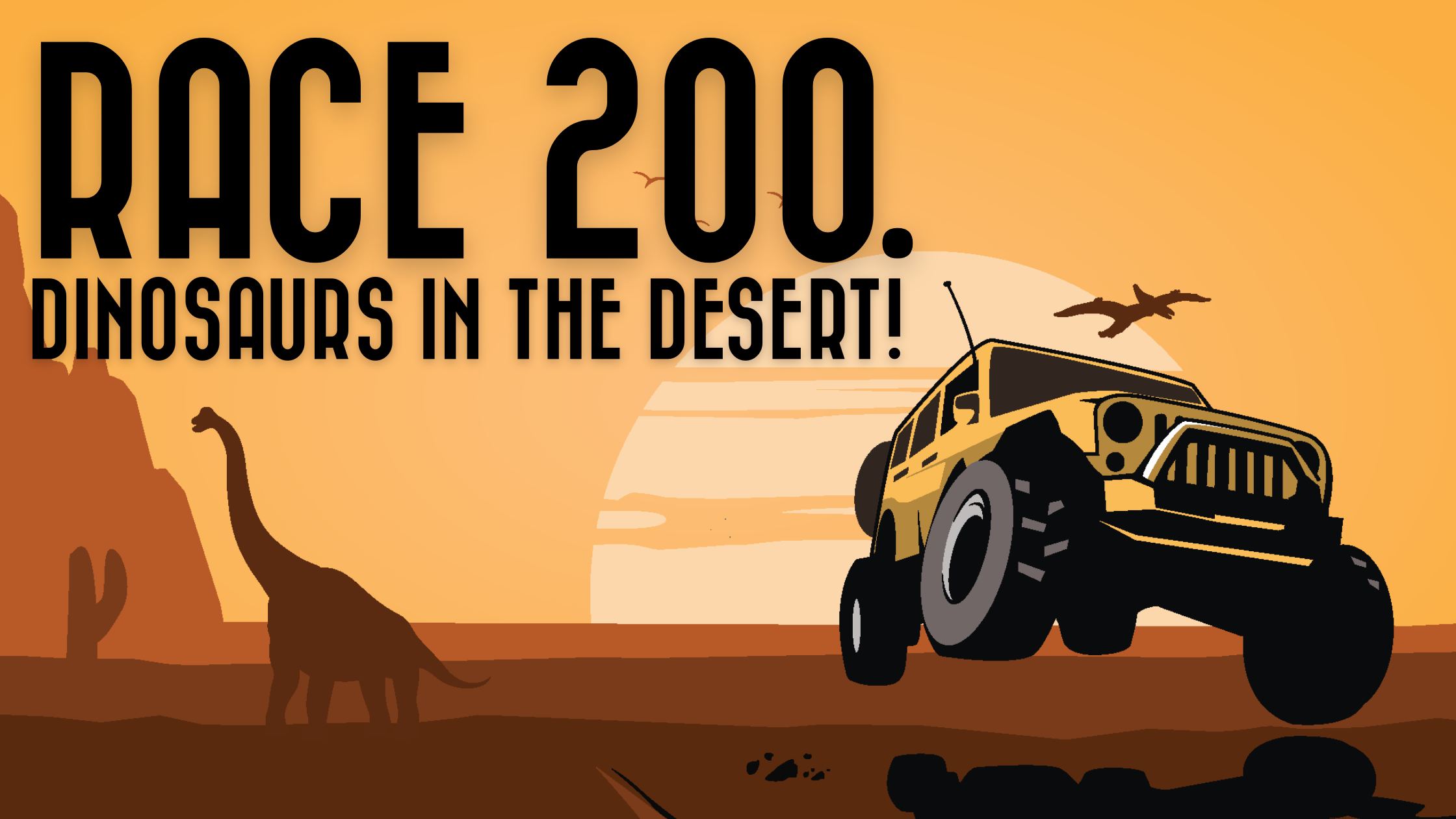 image race 200 logo with jeep in the desert