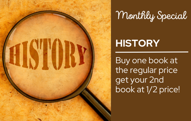 image of magnifying glass over the word history