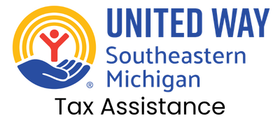 Image of United Way Southeastern Michigan logo specifying Tax Assistance