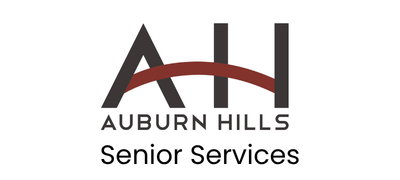 Image of Auburn Hills logo specifying Senior Services