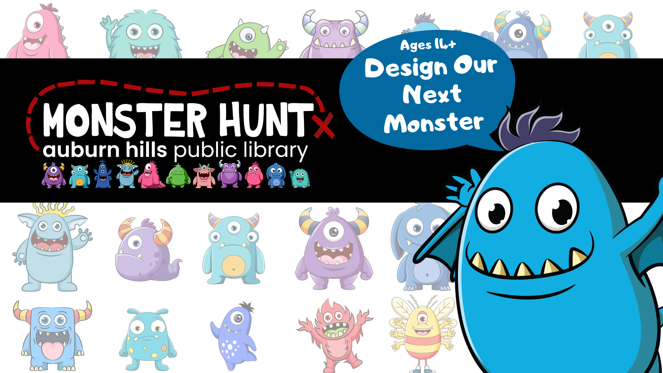 image of monster hunt logo and monster cindy